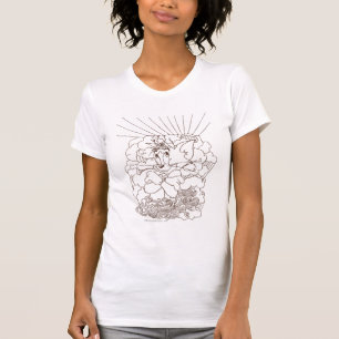 Tom and Jerry Outline Tシャツ