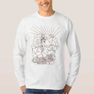 Tom and Jerry Outline Tシャツ