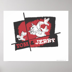 Tom and Jerry Red and Black ポスター
