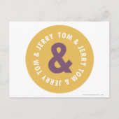 Tom and Jerry Round Logo 3 ポストカード (正面)