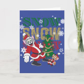 Tom and Jerry Santas By The Tree シーズンカード (正面)