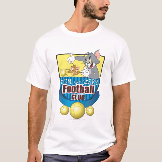Tom and Jerry Soccer (Football) 5 Tシャツ (正面)