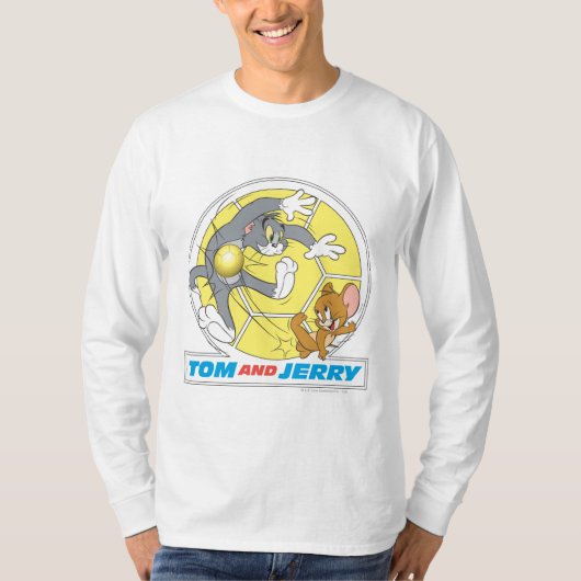 Tom and Jerry Soccer (Football) 8 Tシャツ (正面)
