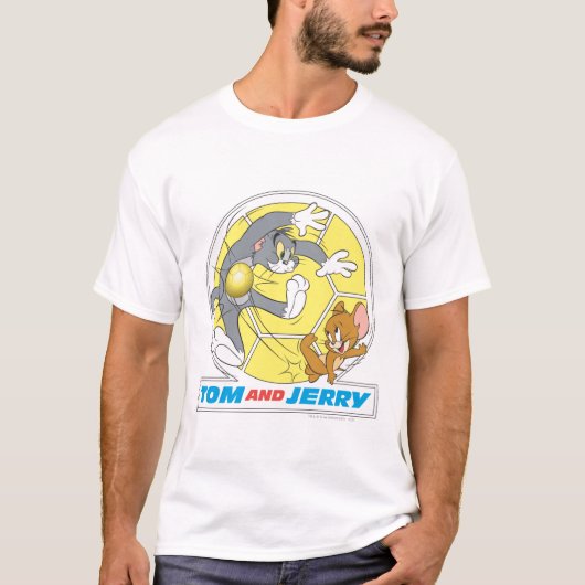 Tom and Jerry Soccer (Football) 8 Tシャツ (正面)