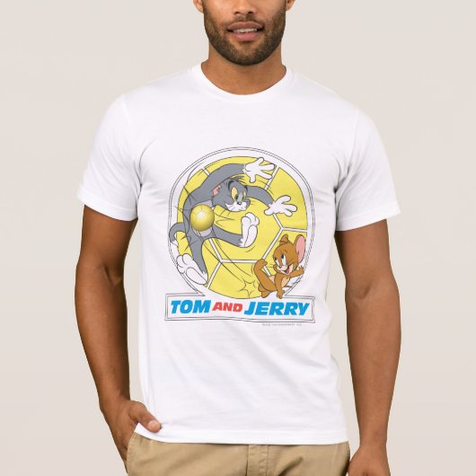 Tom and Jerry Soccer (Football) 8 Tシャツ (正面)