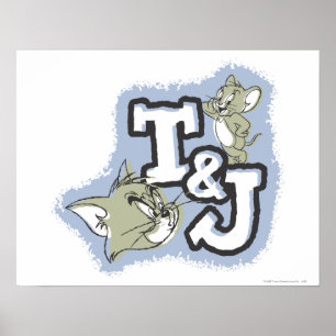 Tom and Jerry T&J Logo ポスター