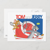 Tom and Jerry Tennis Stars 4 ポストカード (正面/裏面)