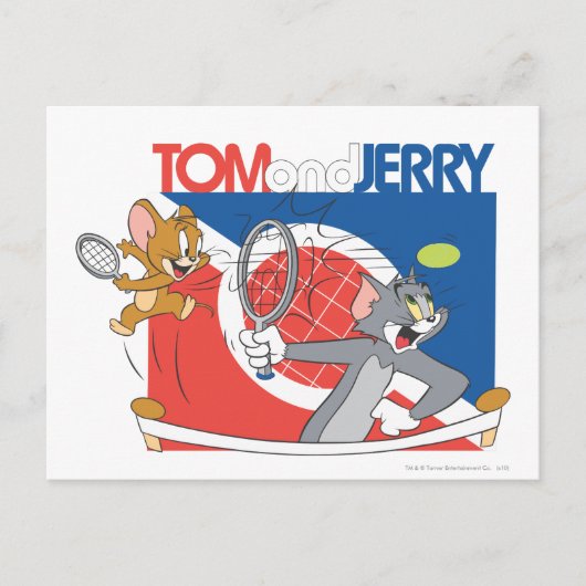 Tom and Jerry Tennis Stars 4 ポストカード (正面)
