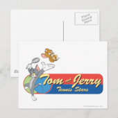 Tom and Jerry Tennis Stars 6 ポストカード (正面/裏面)