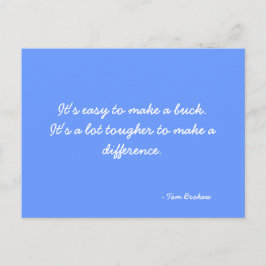 Tom Brokawを引用したポストカード ポストカード