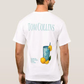 Tom Collins T-Shirt – Classic Gin Cocktail Tシャツ (裏面)