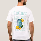 Tom Collins T-Shirt – Classic Gin Cocktail Tシャツ (裏面)