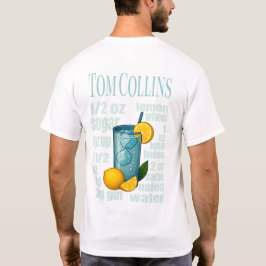 Tom Collins T-Shirt – Classic Gin Cocktail Tシャツ