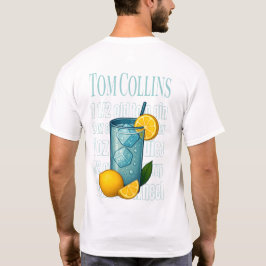 Tom Collins T-Shirt – Classic Gin Cocktail Tシャツ