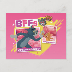 Tom & Jerry BFFs写真絵文字コラージュ ポストカード