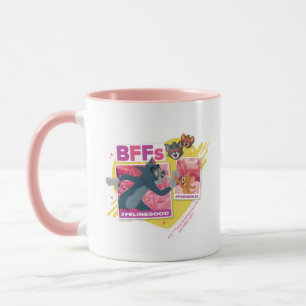 Tom & Jerry BFFs写真絵文字コラージュ マグカップ