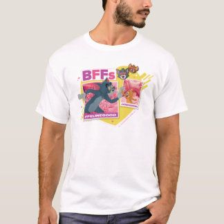 Tom & Jerry BFFs写真絵文字コラージュ Tシャツ