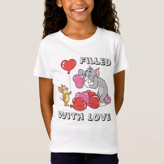Tom & Jerry Inflate Valentine Heart Balloons Tシャツ (正面)