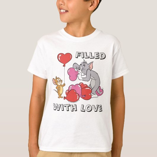 Tom & Jerry Inflate Valentine Heart Balloons Tシャツ (正面)