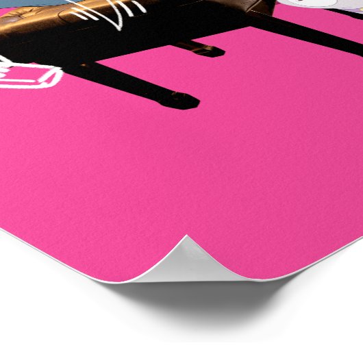 Tom & Jerry Play Piano - Feline Good ポスター (角)