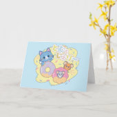 Tom、Jerry、Tuffyと一緒に楽しめるアニメドーナツ カード (黄色い花)