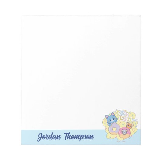 Tom、Jerry、Tuffyと一緒に楽しめるアニメドーナツ ノートパッド (正面)