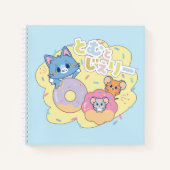 Tom、Jerry、Tuffyと一緒に楽しめるアニメドーナツ ノートブック (正面)