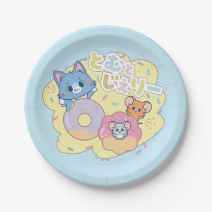 Tom、Jerry、Tuffyと一緒に楽しめるアニメドーナツ ペーパープレート