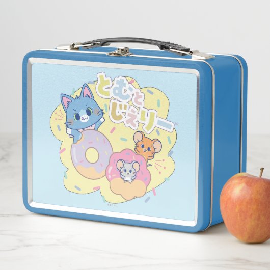 Tom、Jerry、Tuffyと一緒に楽しめるアニメドーナツ メタルランチボックス (インサイチュ)