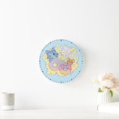 Tom、Jerry、Tuffyと一緒に楽しめるアニメドーナツ ラウンド壁時計 (ホーム)