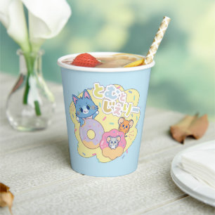 Tom、Jerry、Tuffyと一緒に楽しめるアニメドーナツ 紙コップ