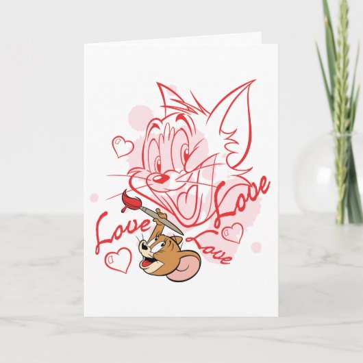 Tom & Jerry Valentine Painting シーズンカード (正面)