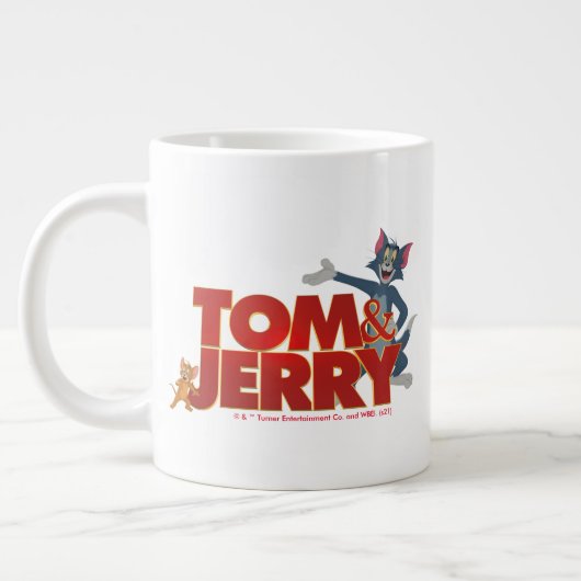 Tom & Jerry With Movie Logo ジャンボコーヒーマグカップ (左)