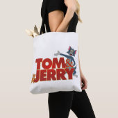 Tom & Jerry With Movie Logo トートバッグ (クローズアップ)