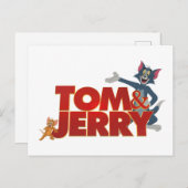 Tom & Jerry With Movie Logo ポストカード (正面/裏面)