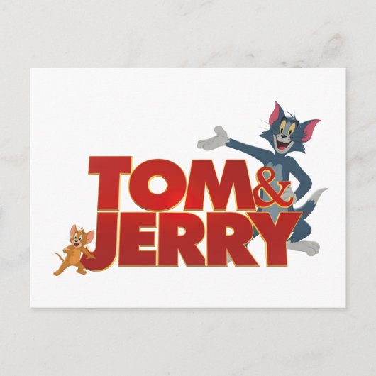 Tom & Jerry With Movie Logo ポストカード (正面)