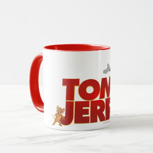 Tom & Jerry With Movie Logo マグカップ (正面左)