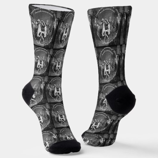 Tom Lost His Reason All Together Burns Night Grey ソックス (傾斜あり)