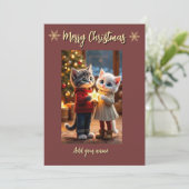 Tom & Luna Christmas Star Card シーズンカード (スタンド正面)