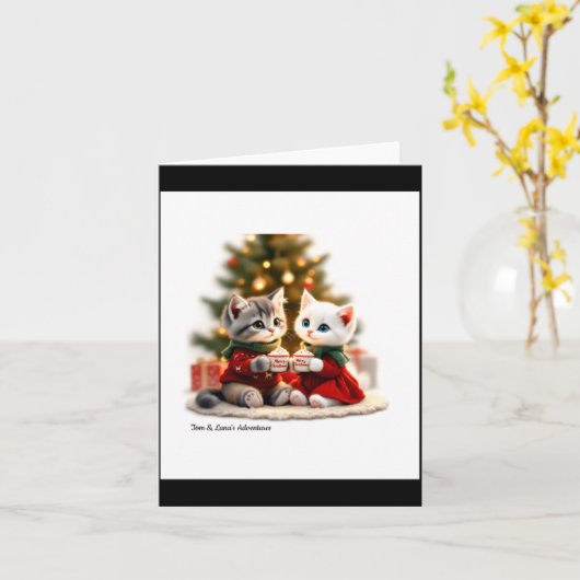 Tom Luna Cozy Christmas Cocoa  カード (黄色い花)