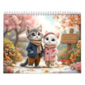 Tom & Luna’s Adventures™ – 2026年 かわいい四季のカレンダー カレンダー (カバー)