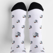 Tom & Luna’s Adventures™ Christmas Logo Crew Socks ソックス (上部)