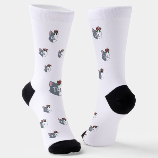 Tom & Luna’s Adventures™ Christmas Logo Crew Socks ソックス (傾斜あり)