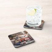 Tom & Luna’s Adventures™ – “Paws, Sip & Relax” Coa コースター (右側)