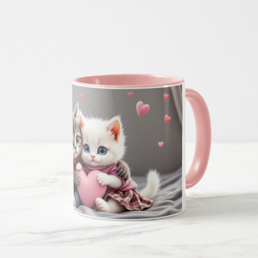 Tom & Luna – Valentine Cuddle Mug マグカップ (正面右)