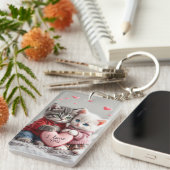 Tom & Luna Valentine Keychain | Cute Couple Cat Ke キーホルダー (正面右)