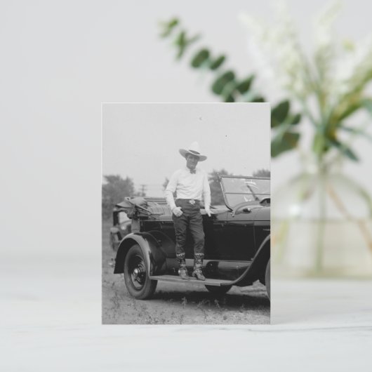 Tom Mix With Car, 5/21/1925#Tom Mix With Car# ポストカード (スタンド正面)