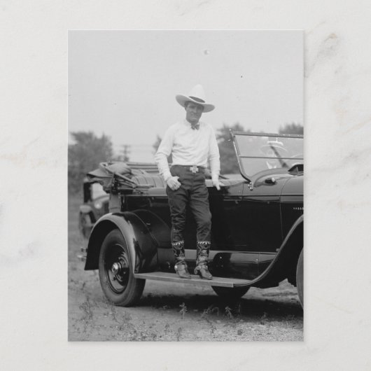 Tom Mix With Car, 5/21/1925#Tom Mix With Car# ポストカード (正面)