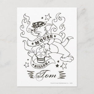 Tom Mouse Killer Tattoo 1 ポストカード