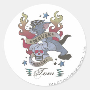 Tom Mouse Killer Tattoo 2 ラウンドシール